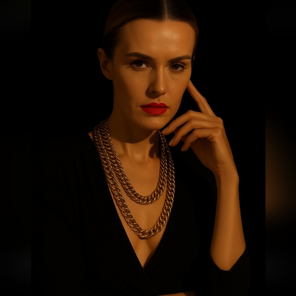 VINTAGE NAPIER Gold Tone Rope Chain Necklace – Signed, Patent 4,774,743